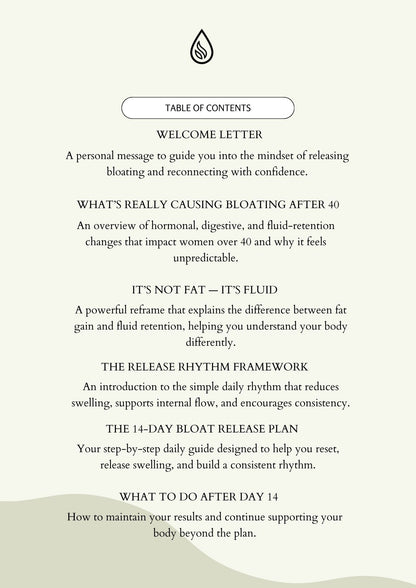 14 Day Bloat Release Blueprint