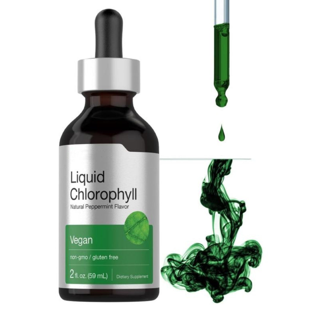 New Maximum Potency Mint Chlorophyll Drops For Fresh Breath & Gut Cleansing